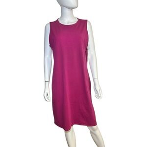Eileen Fisher - Sleeveless Organic Cotton Dress in Berry